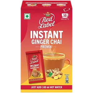 Red Label Brooke Bond Instant Ginger Chai Premix, 150 g (10 x 15 g)
